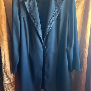Vintage Longline Women's Blazer 1990s XL